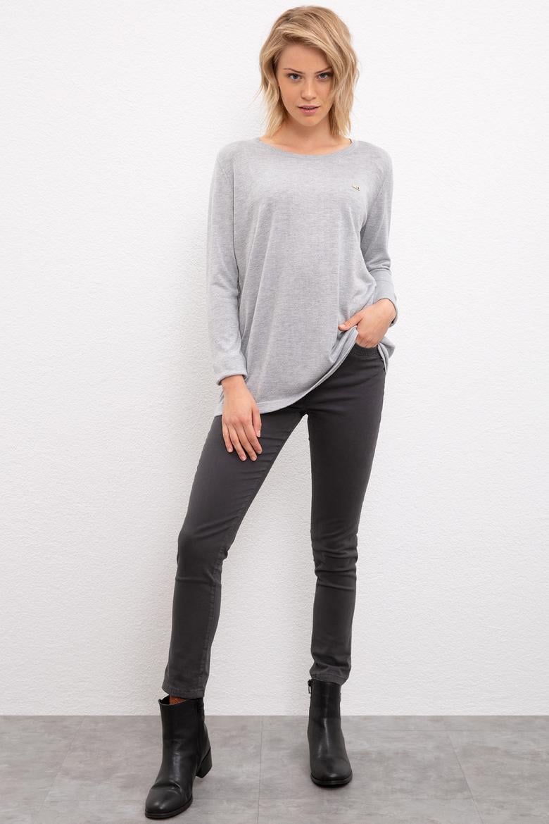 Kadın Gri Melanj Kazak - 50205598038