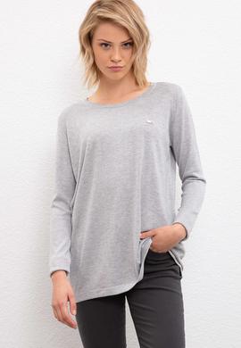 Kadın Gri Melanj Kazak - 50205598038