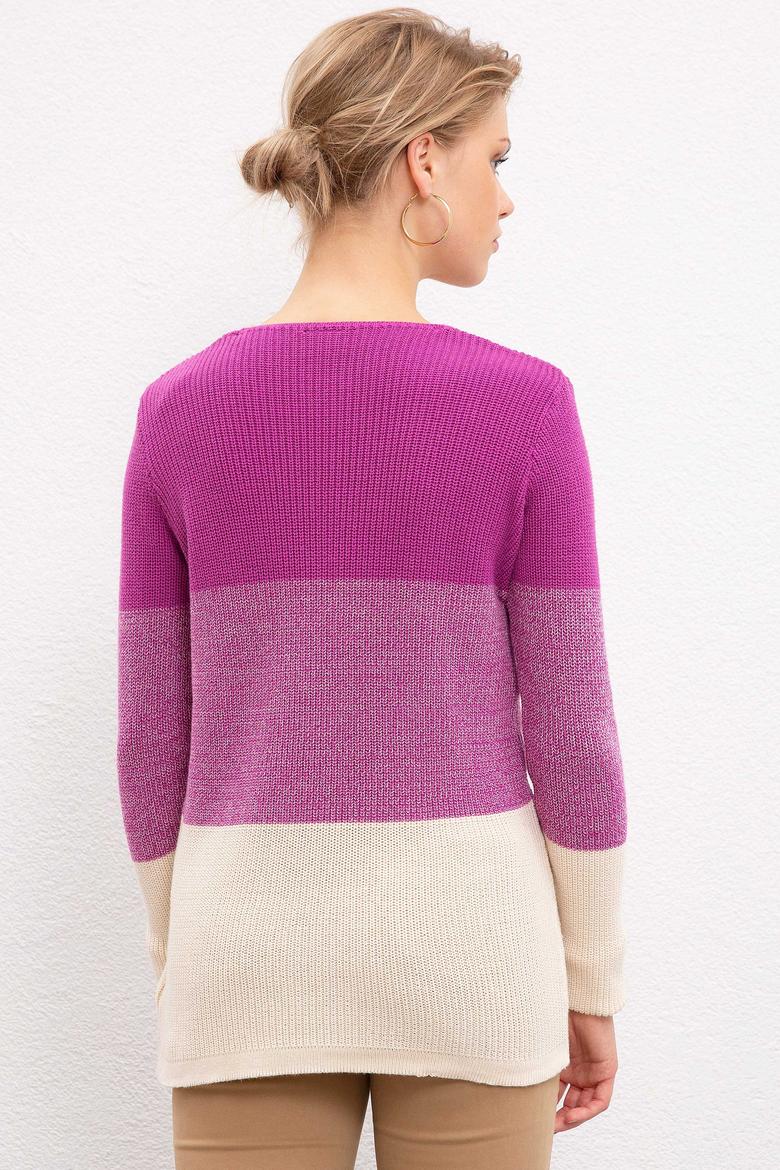 Kadın Pembe Triko Kazak - 50205609013