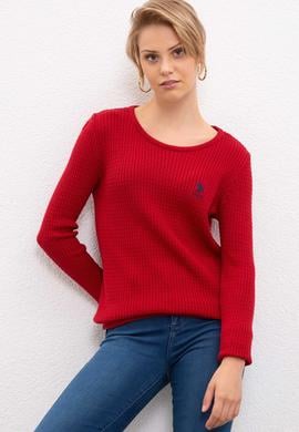 Kadın Kırmızı Kazak - 50206419015