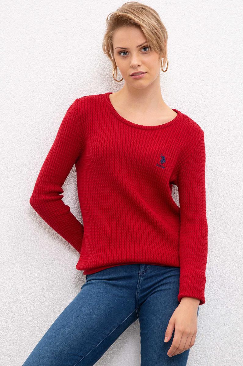 Kadın Kırmızı Kazak