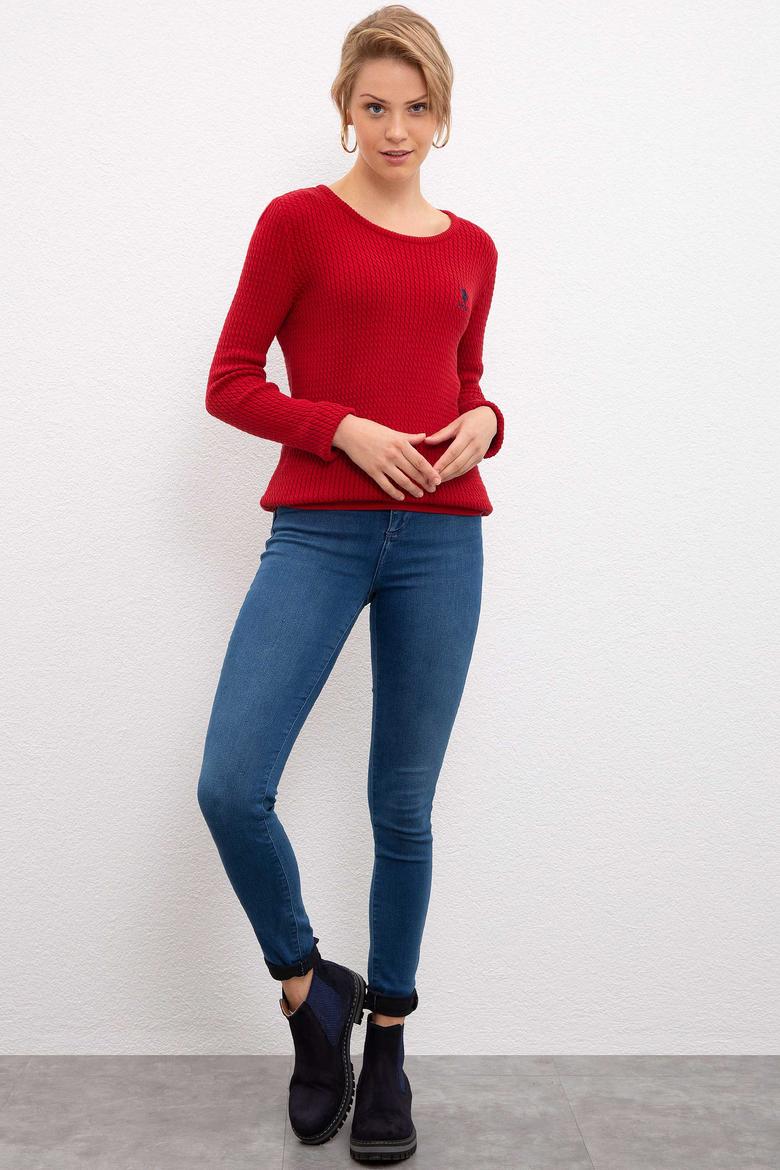 Kadın Kırmızı Kazak - 50206419015