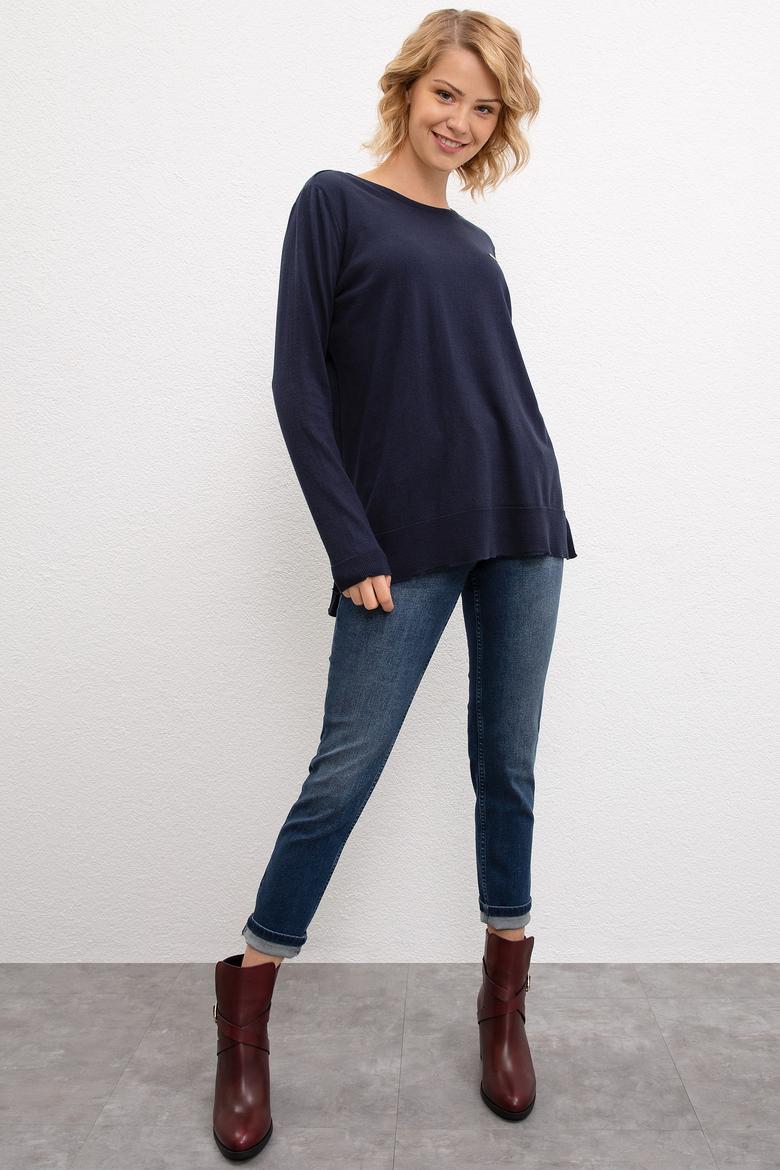 Kadın Lacivert Basic Kazak - 50206447042