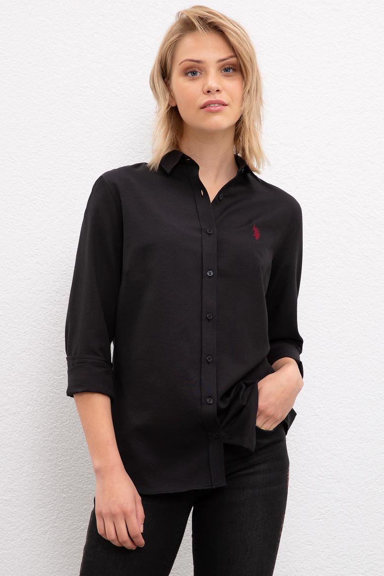 Kadın Siyah Gömlek - 50217689019