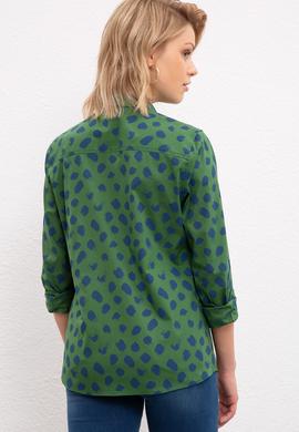 Kadın Yeşil Gömlek Uzunkol - 50207970035
