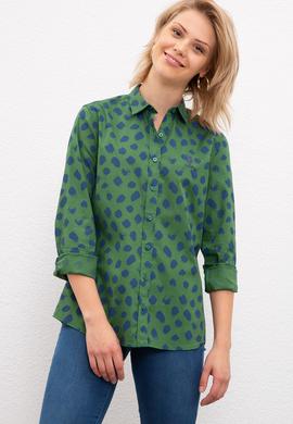 Kadın Yeşil Gömlek Uzunkol - 50207970035