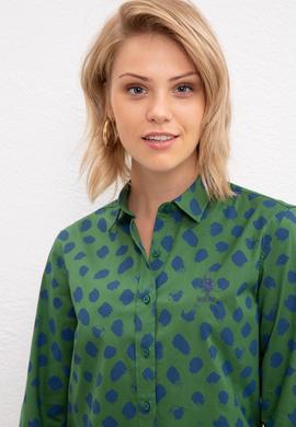 Kadın Yeşil Gömlek Uzunkol - 50207970035
