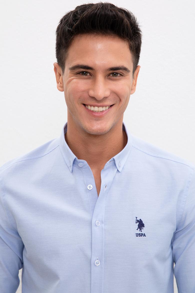 Erkek Mavi Gömlek Uzunkol Basic - 50226811001