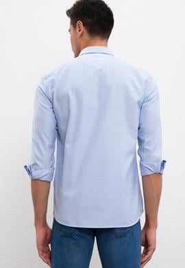 Erkek Mavi Gömlek Uzunkol Basic - 50226811001