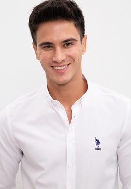 Erkek Beyaz Gömlek Uzunkol Basic - 50233224009