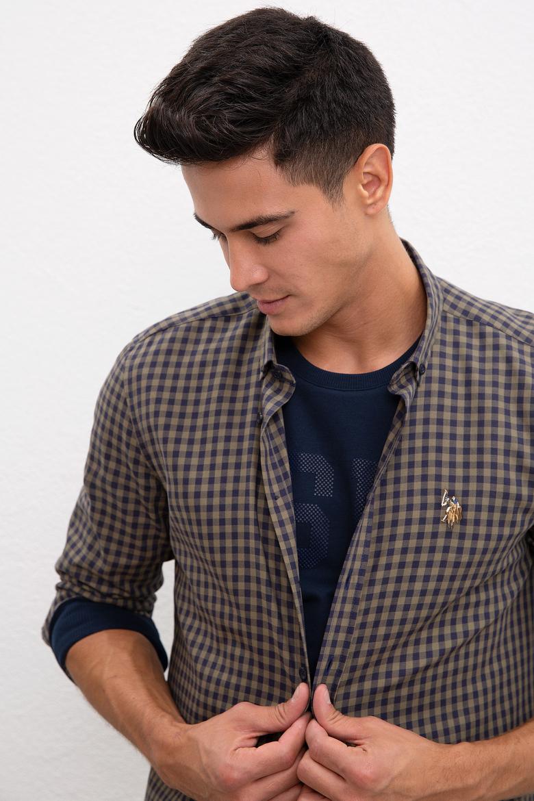 Erkek Haki Gömlek - 50208722012