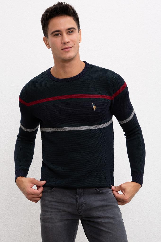 Erkek Koyu Yeşil Kazak