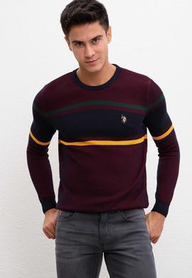 Erkek Bordo Kazak - 50207717023