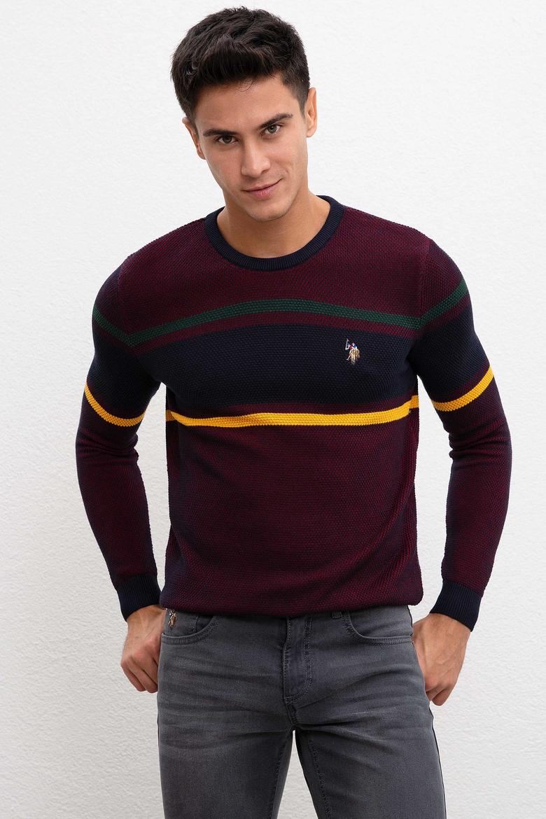 Erkek Bordo Kazak - 50207717023