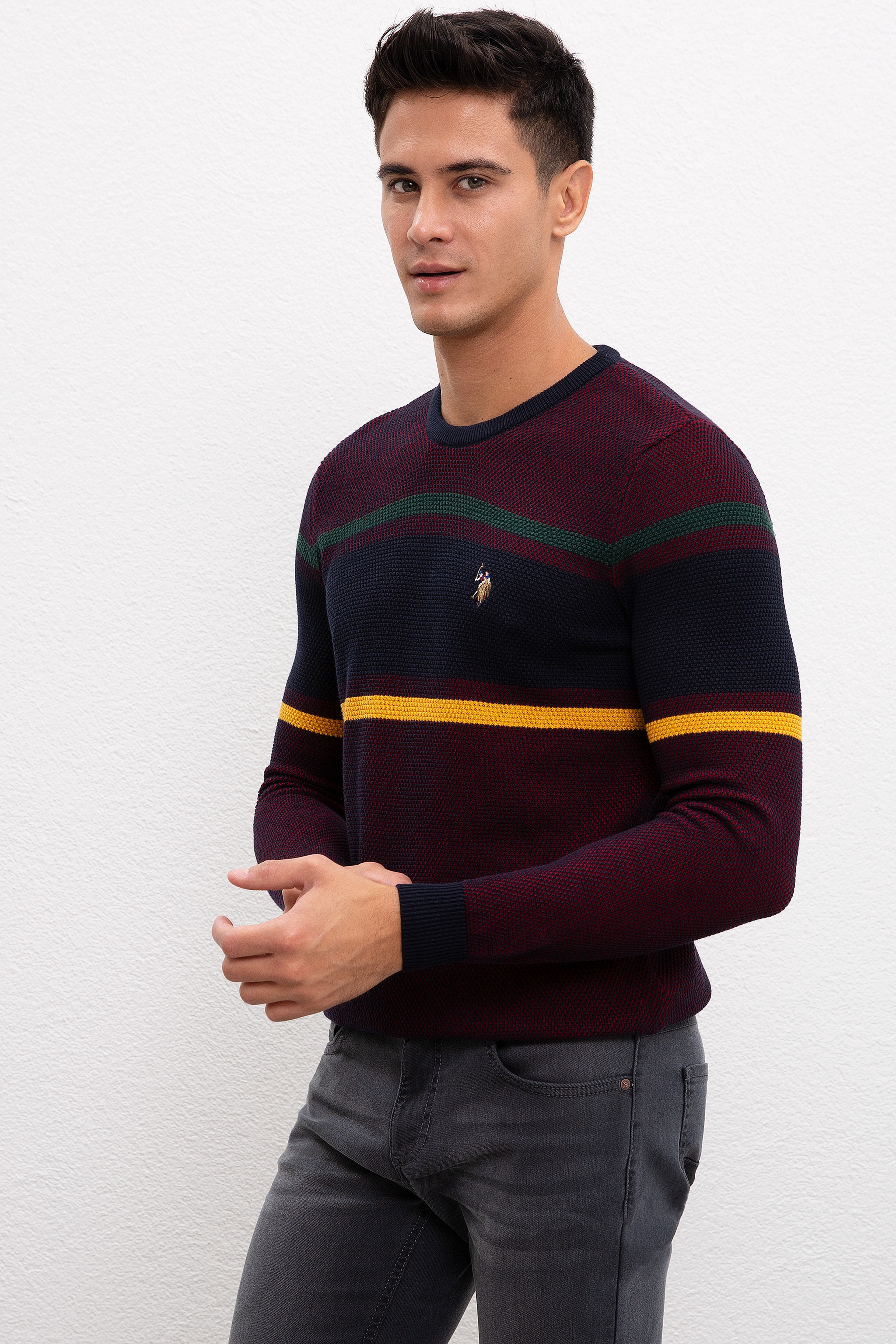 Erkek Bordo Kazak - Image 3