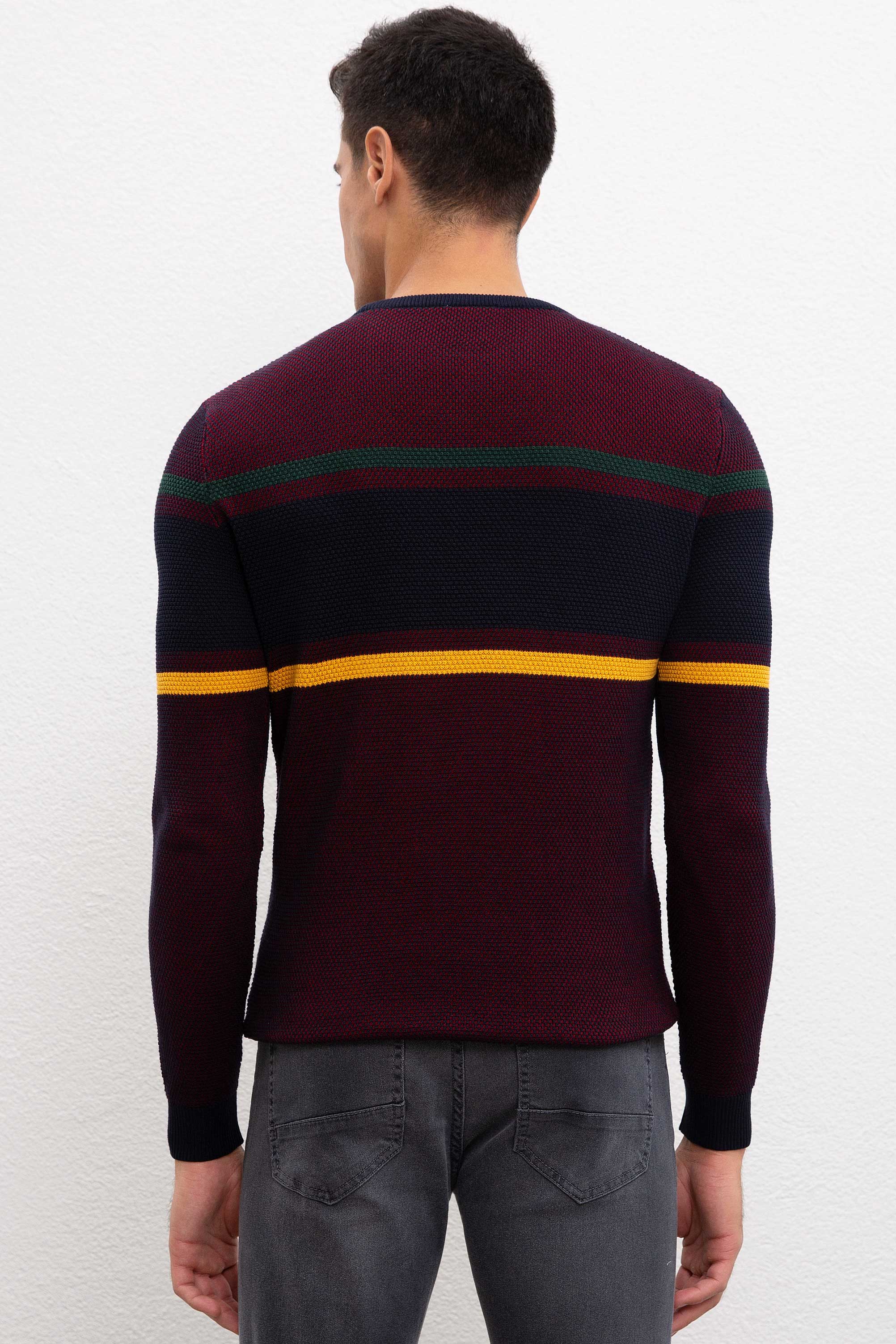 Erkek Bordo Kazak - Image 4