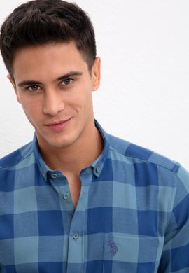 Erkek Koyu Mint Gömlek Uzunkol - 50207296024