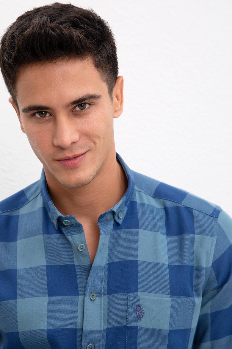 Erkek Koyu Mint Gömlek Uzunkol - 50207296024