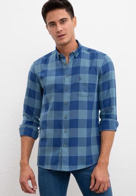 Erkek Koyu Mint Gömlek Uzunkol - 50207296024