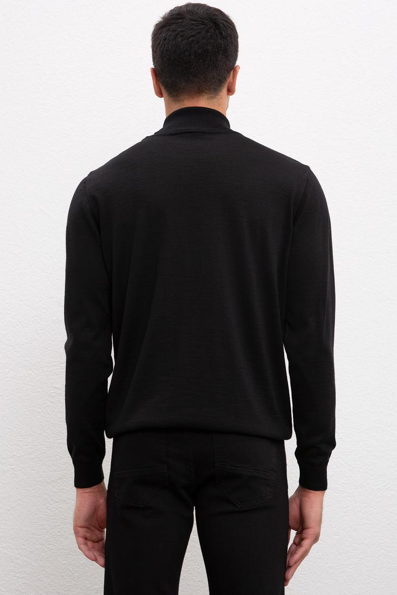 Erkek Siyah Basic Kazak - 50206744019