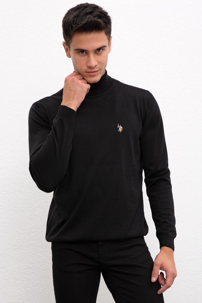 Erkek Siyah Basic Kazak