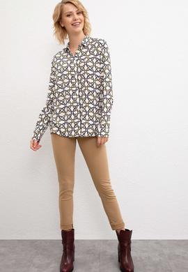 Kadın Yeşil Gömlek Uzunkol - 50207154011