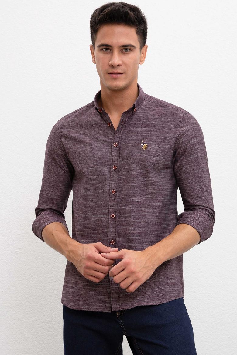Erkek Bordo Gömlek