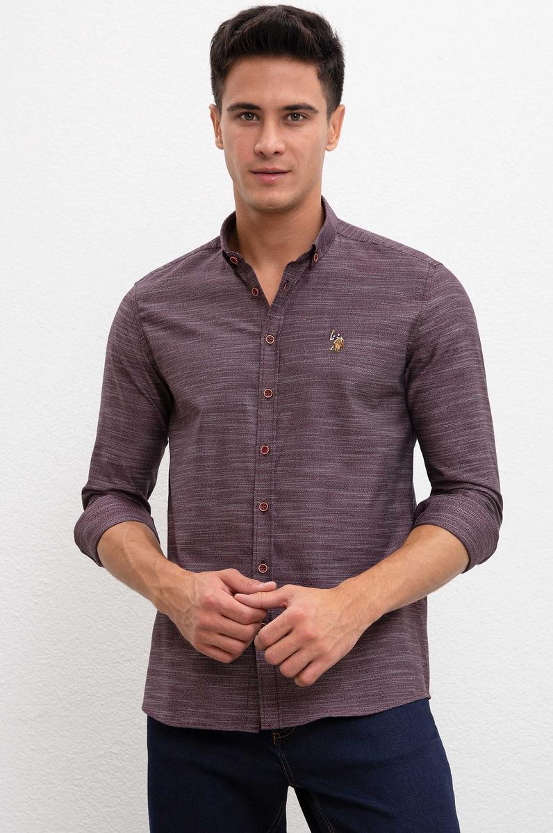 Erkek Bordo Gömlek