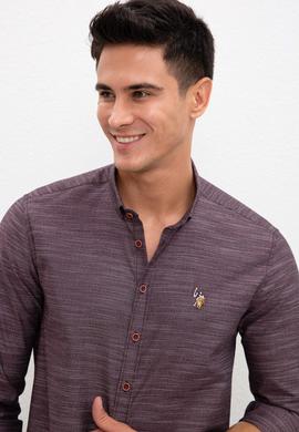 Erkek Bordo Gömlek - 50207870019