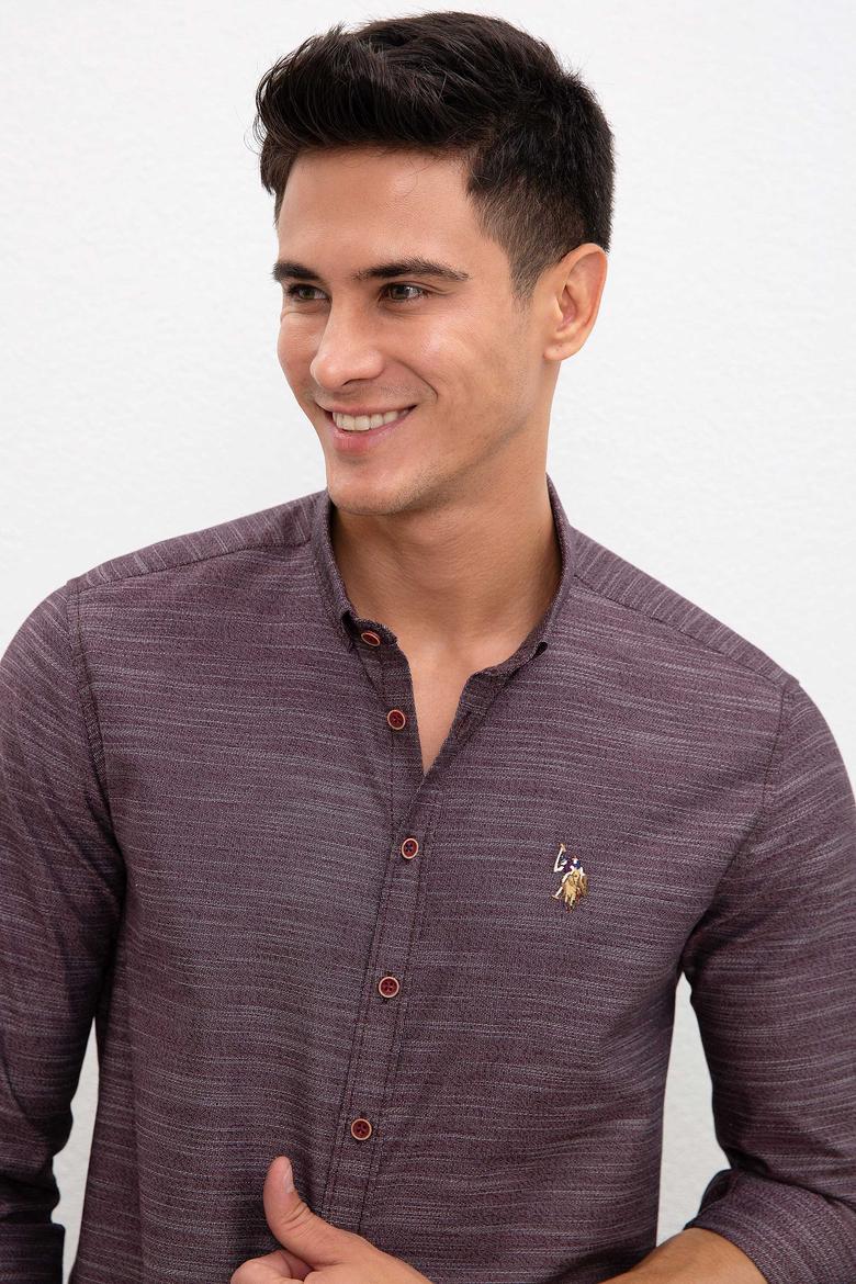 Erkek Bordo Gömlek - 50207870019