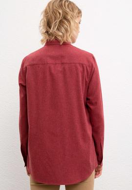 Kadın Bordo Gömlek - 50207180004