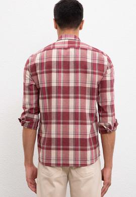 Erkek Bordo Gömlek - 50208673006