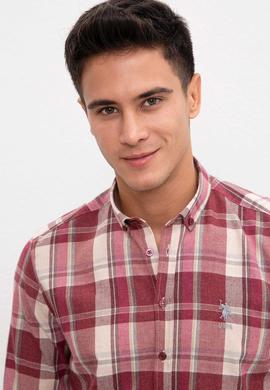 Erkek Bordo Gömlek - 50208673006