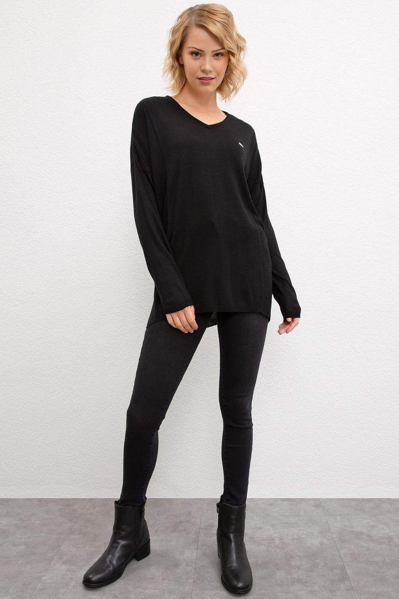 Kadın Siyah Kazak - 50206845011