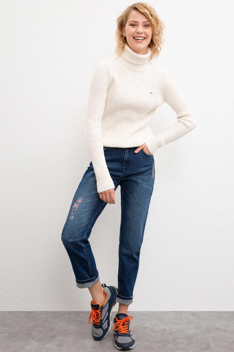 Kadın Beyaz Kazak - 50206764006