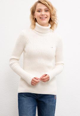 Kadın Beyaz Kazak - 50206764006