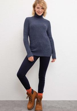 Kadın Mavi Kazak - 50206764054