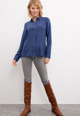 Kadın Mavi Gömlek - 50207100012