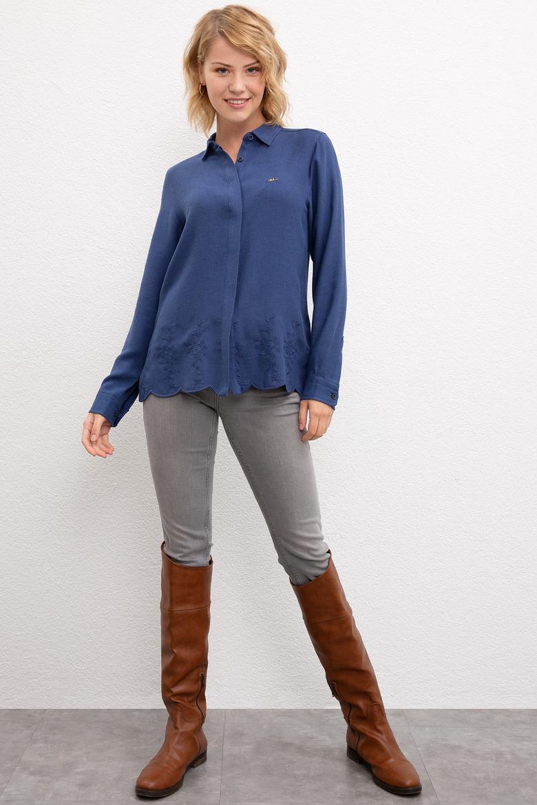 Kadın Mavi Gömlek - 50207100012