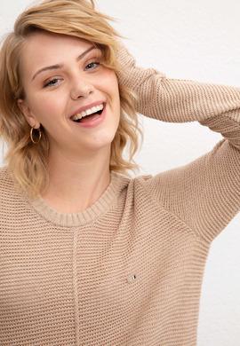 Kadın Bej Kazak - 50205633006