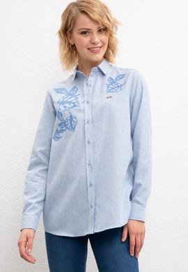 Kadın Mavi Gömlek - 50207180010