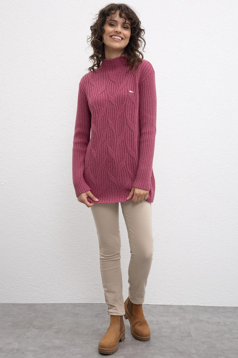 Kadın Fuşya Kazak - 50207547005