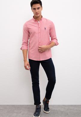 Erkek Kırmızı Gömlek Uzunkol Basic - 50226811057