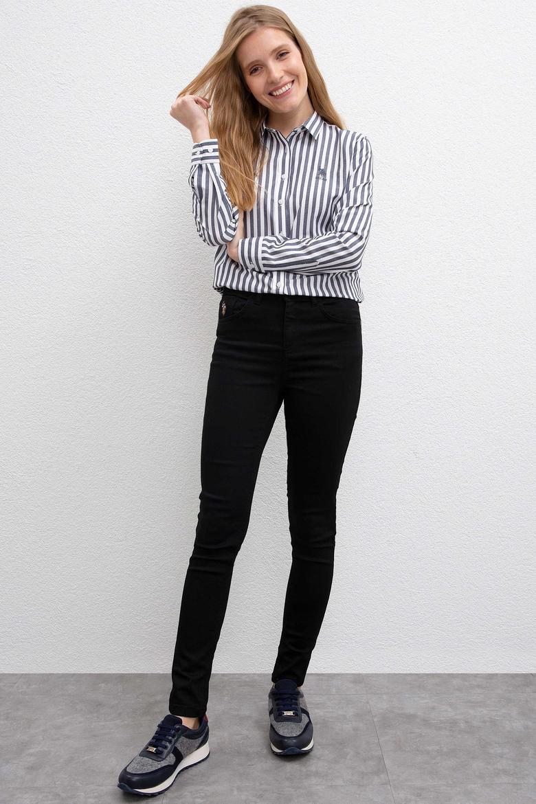 Kadın Siyah Denim Pantolon