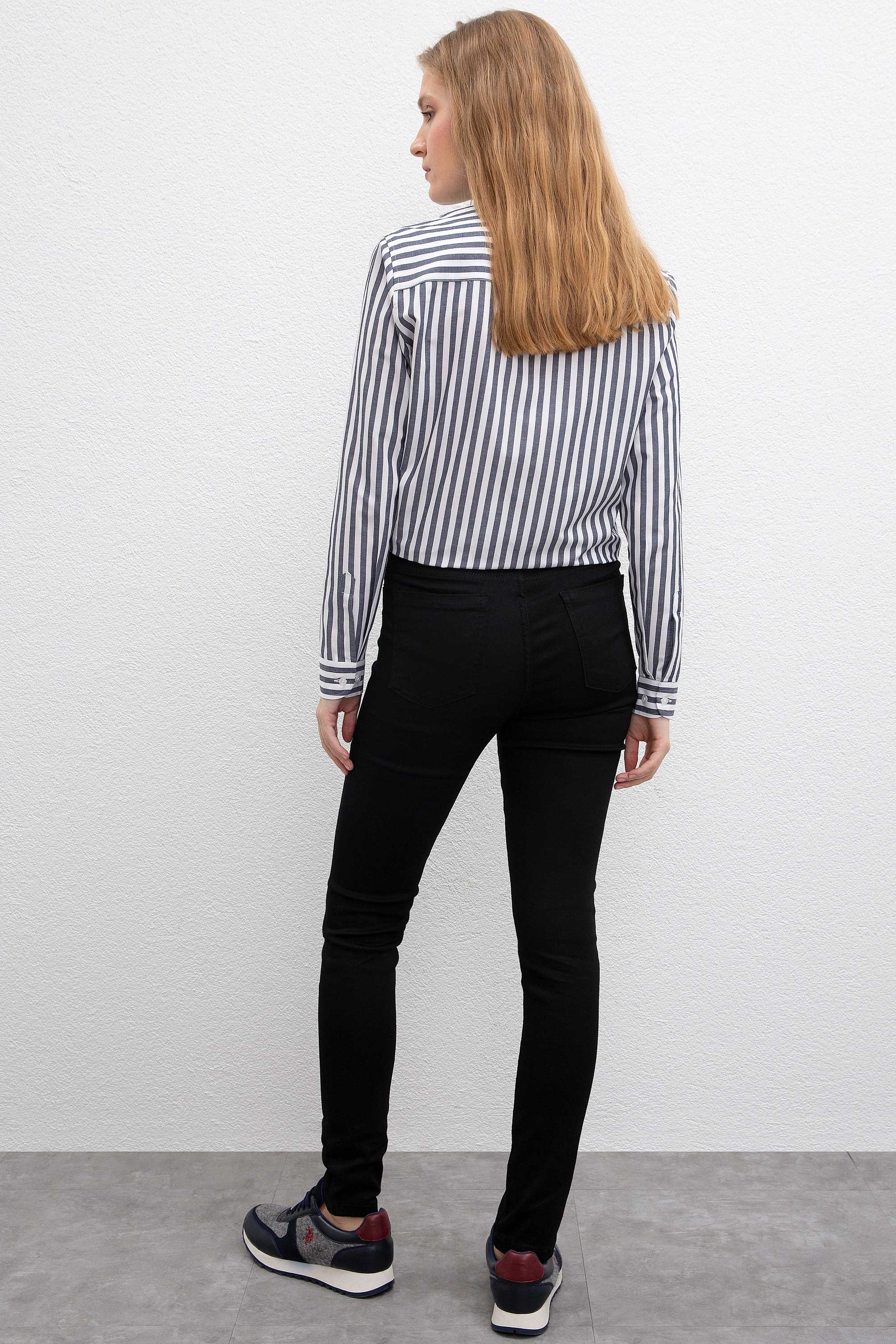 Kadın Siyah Denim Pantolon - Image 3