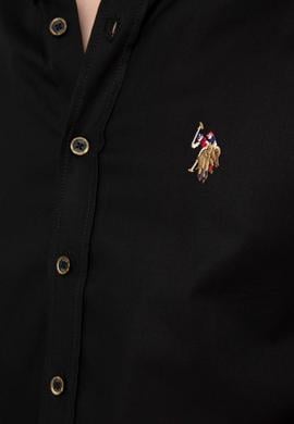 Erkek Siyah Uzun Kollu Basic Gömlek - 50191438122