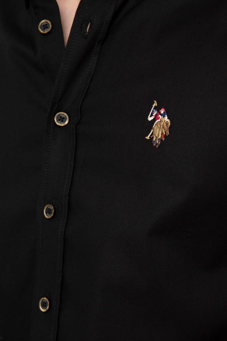 Erkek Siyah Uzun Kollu Basic Gömlek - 50191438122