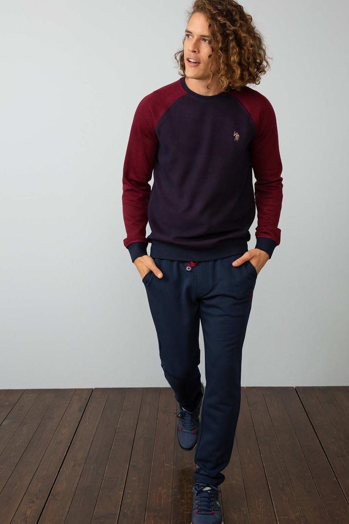 Erkek Lacivert Örme Pantolon