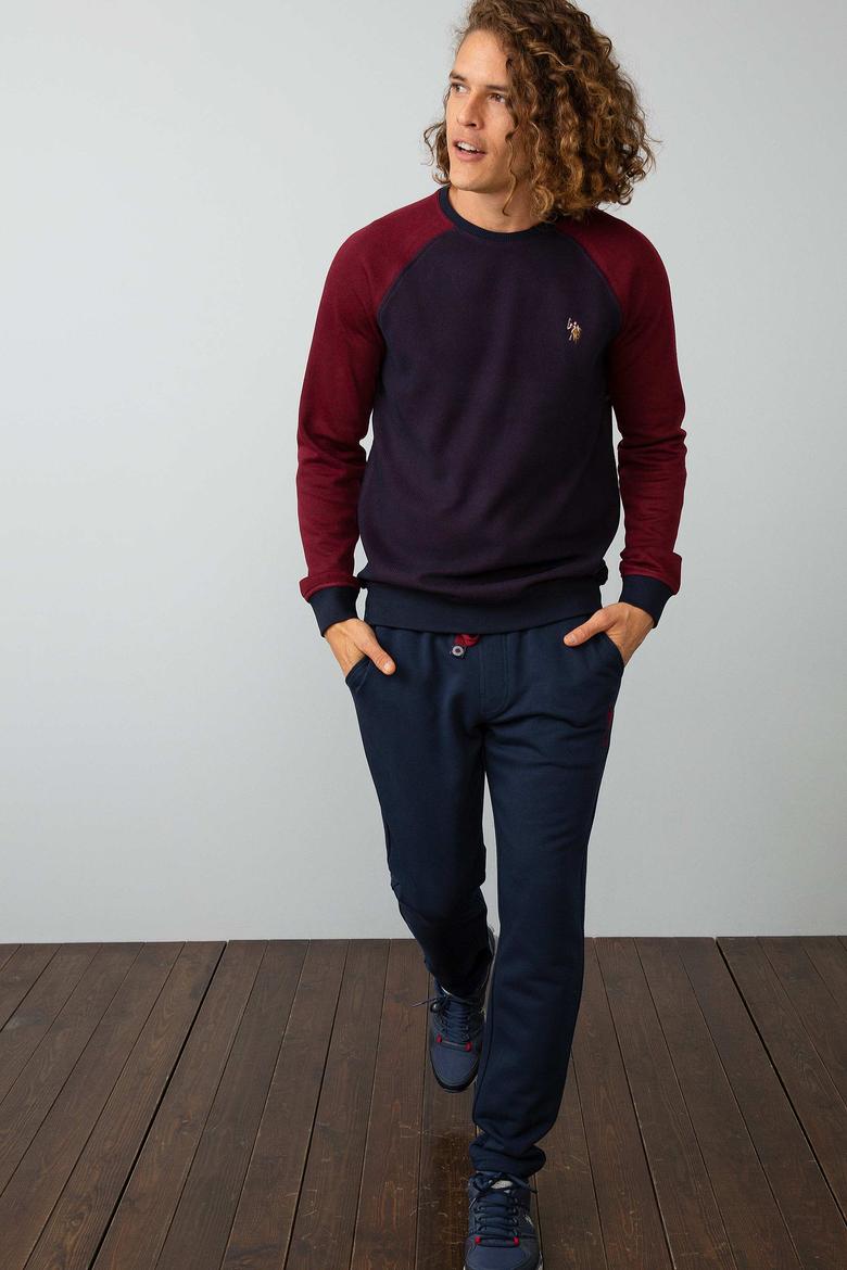 Erkek Lacivert Örme Pantolon