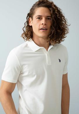 Erkek Ekru Basic Polo Yaka Tişört - 50199991262